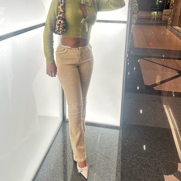 Fashion Nova Denim - Women's Beige Jeans